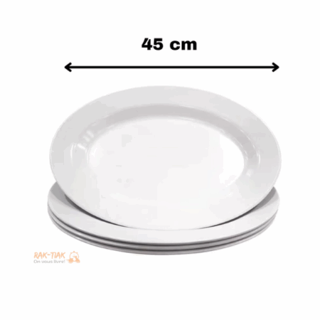 Assiette incassable 45cm
