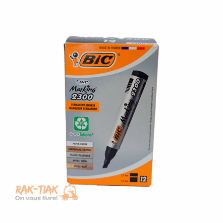 Boîte marqueur permanet BIC - noir