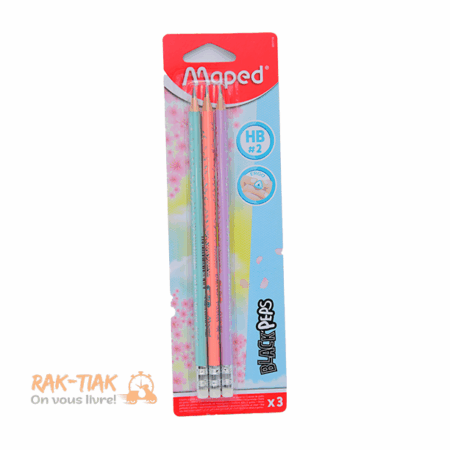 Crayons à papier noir Mapedx3