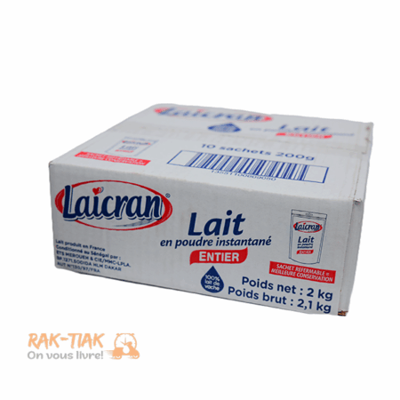Pack de Lait Laicran entier 10x200g