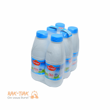 Pack de 6 Bridel lait demi ecreme sterilise 1L