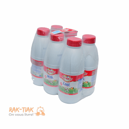 Pack de 6 Lait sterilise entier Président 1L