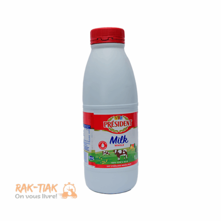 Lait sterilise entier Président 1L