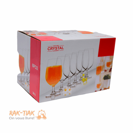 Ensemble de 6 verres CRYSTAL