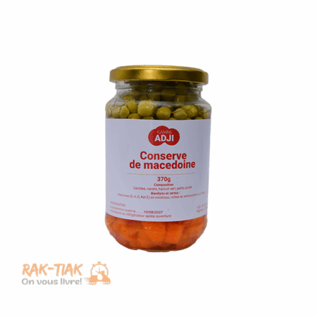 Conserve de Macédoine de Légumes – Gamme Adji – Pot de 370g
