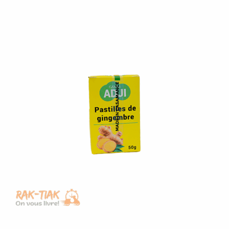 Pastilles de Gingembre – Gamme Adji – Boîte de 50g
