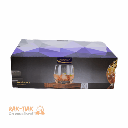 Ensemble de 6 verres DELISOGA