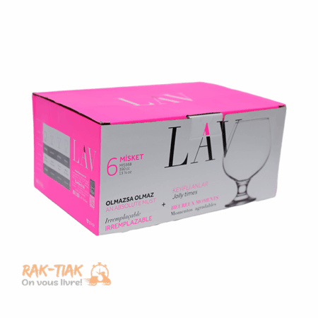 Ensemble de 6 verres LAV