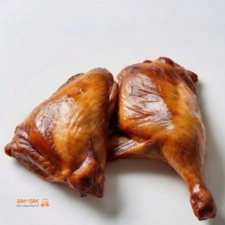 Barquette de 4 cuisses de poulet Fumé Nature