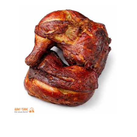 Barquette de 4 cuisses de poulet Fumé épicé