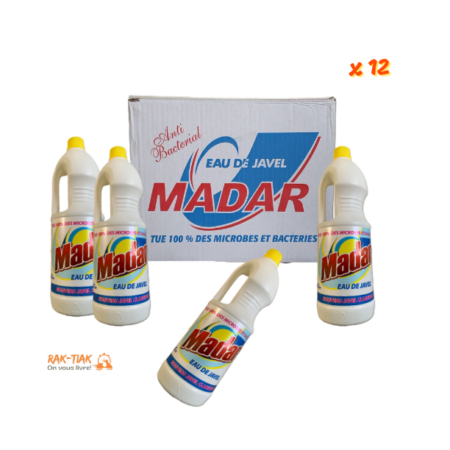 Pack de12 Madar Eau de Javel 1L