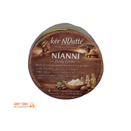 NIANNI Body Crème – 100% naturel - 100% Bio